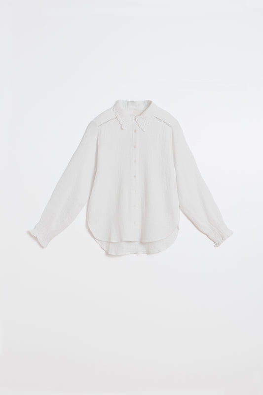 CAMISA ROMÁNTICA DOBLE GASA 6