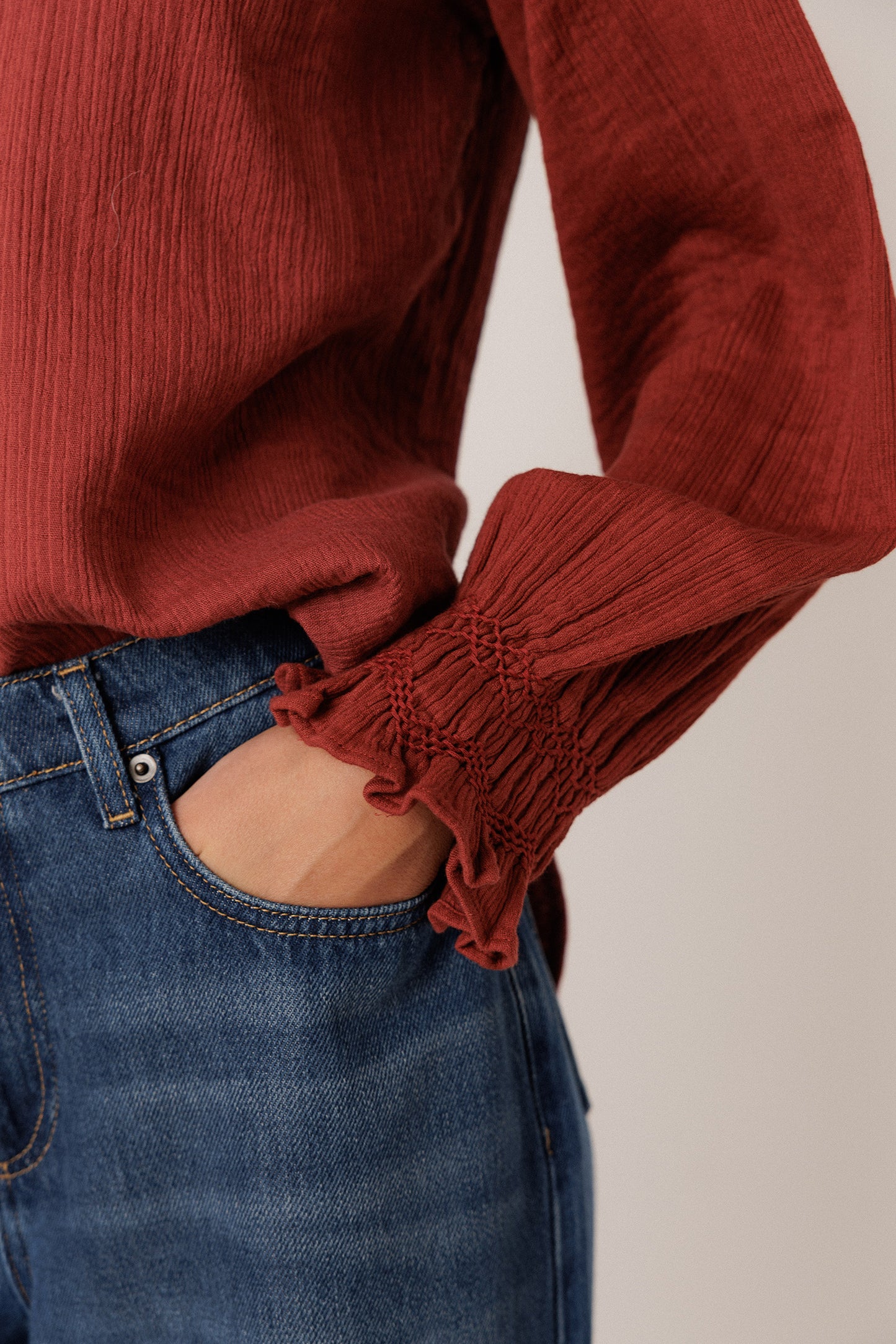 ROMANTIC DOUBLE-GAUZE SHIRT