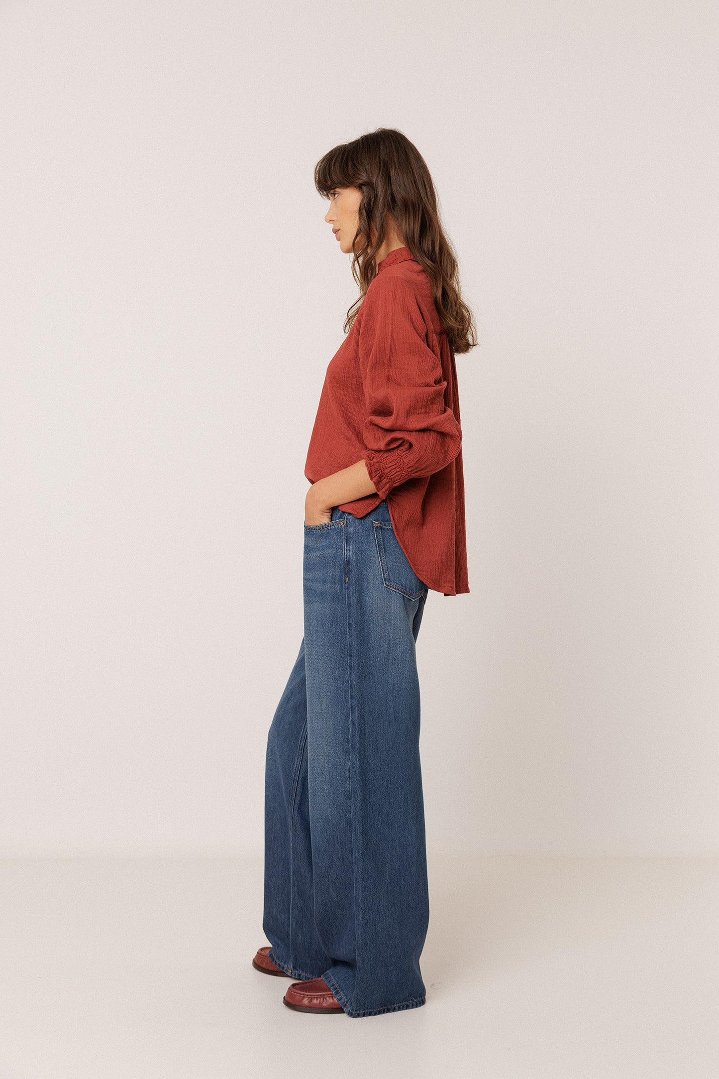 ROMANTIC DOUBLE-GAUZE SHIRT