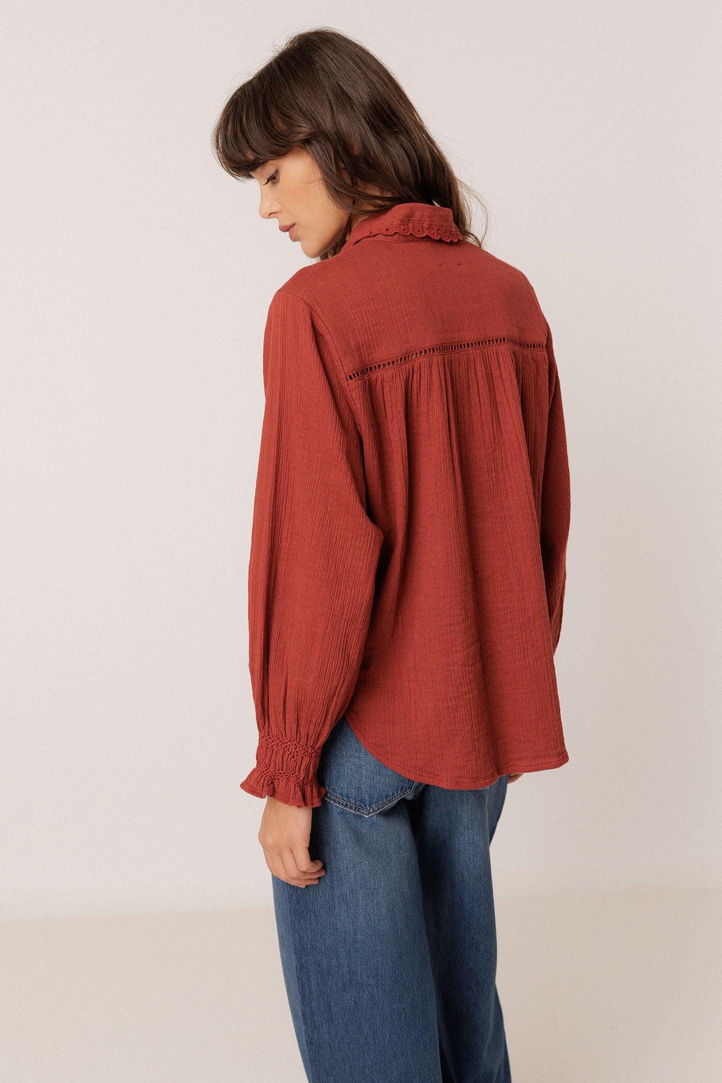ROMANTIC DOUBLE-GAUZE SHIRT
