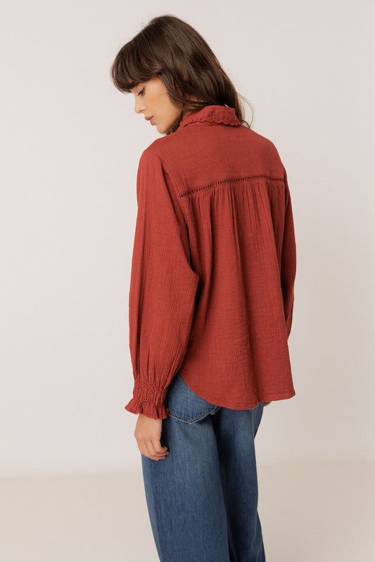 ROMANTIC DOUBLE-GAUZE SHIRT 4