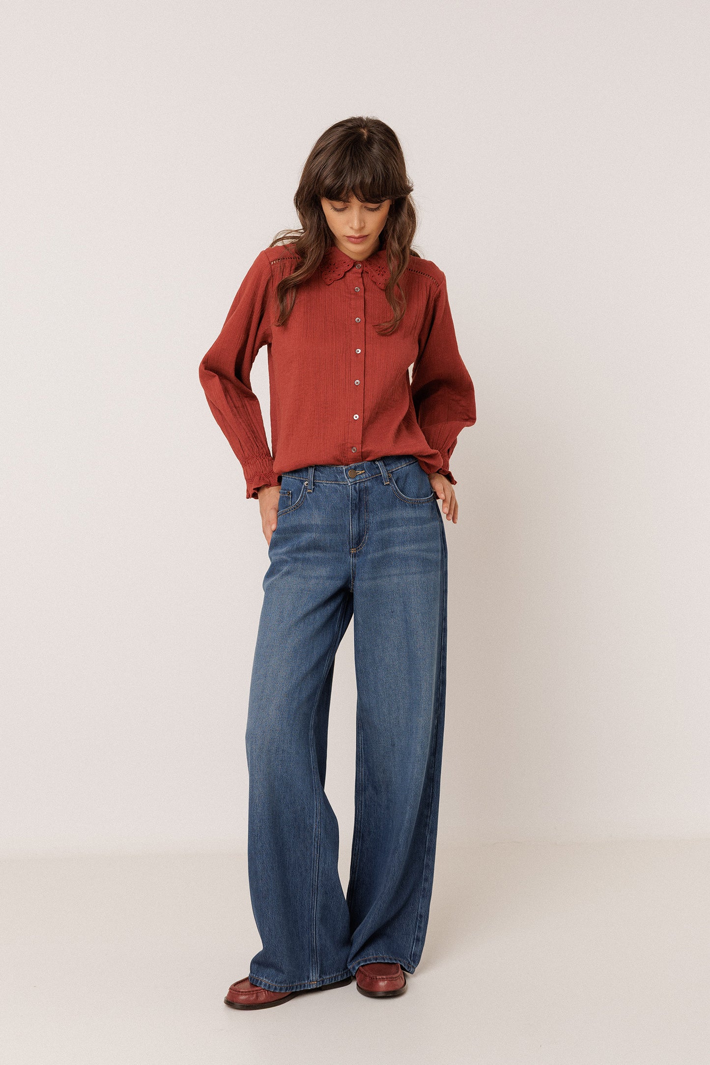 ROMANTIC DOUBLE-GAUZE SHIRT