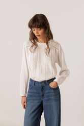 ROMANTIC DOUBLE-GAUZE BLOUSE