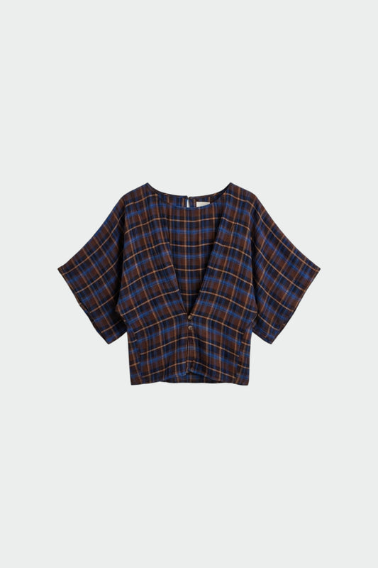 BLUSA CORTA CUADROS MULTICOLOR 6