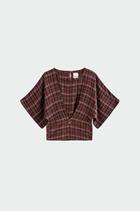 BLUSA CORTA CUADROS MULTICOLOR 5