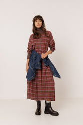 MULTICOLOR CHECKERED DRESS