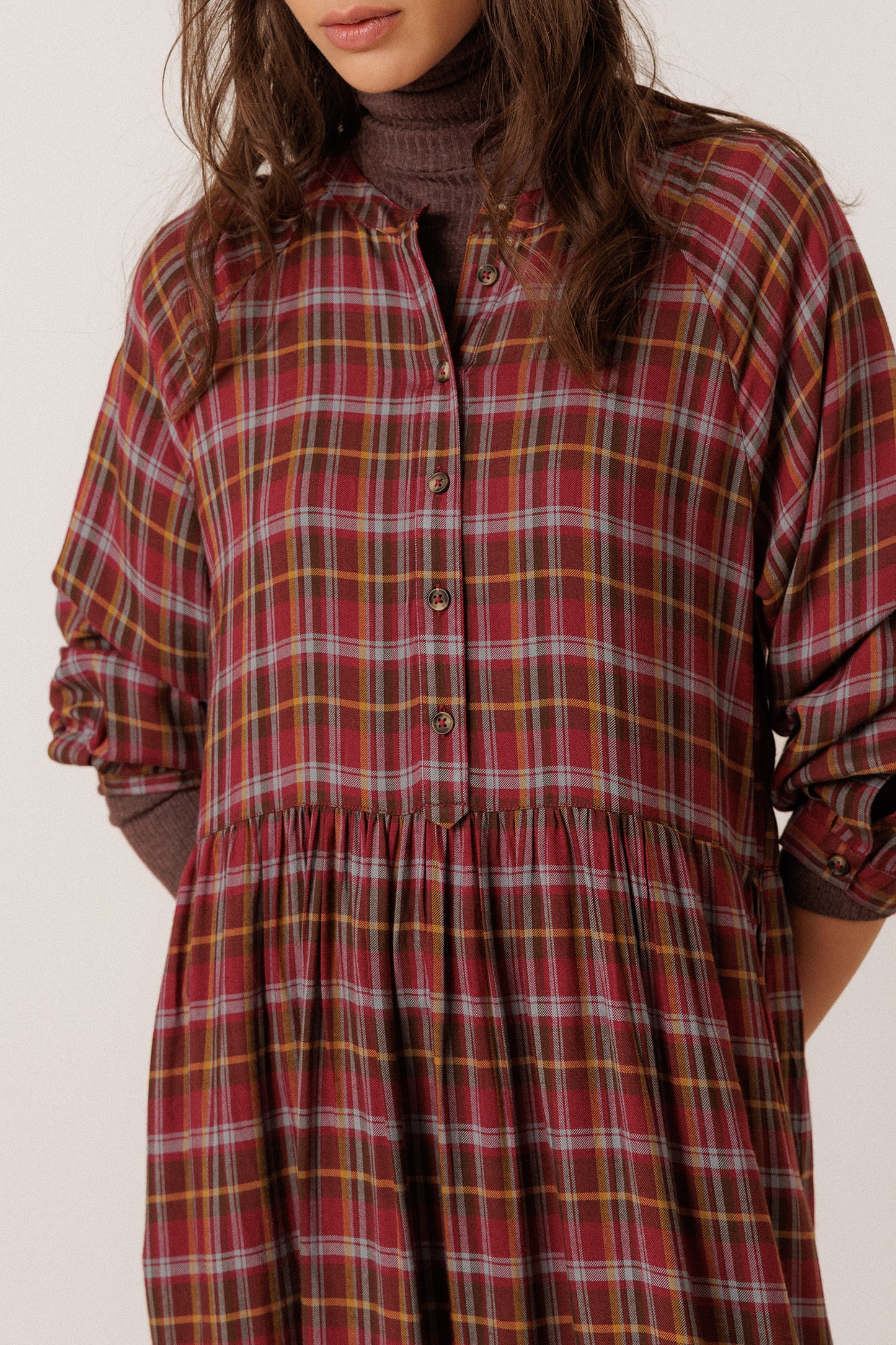 VESTIDO CUADROS MULTICOLOR