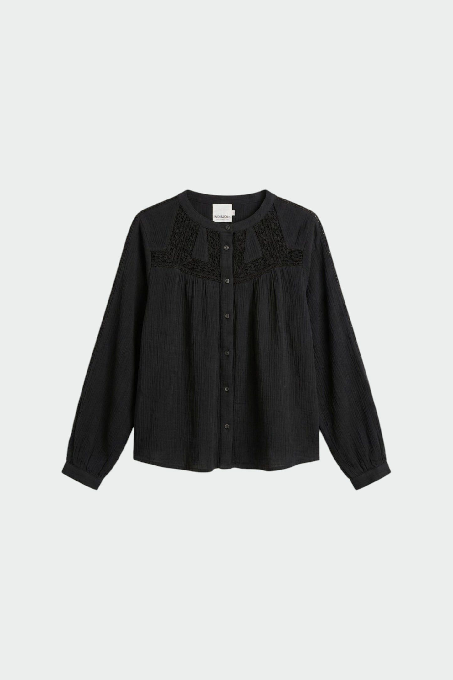 CAMISA COMBINADA CON PUNTILLAS