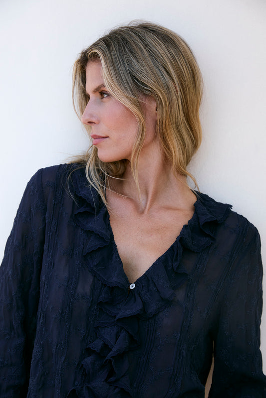 EMBROIDERED ROMANTIC RUFFLE SHIRT 4