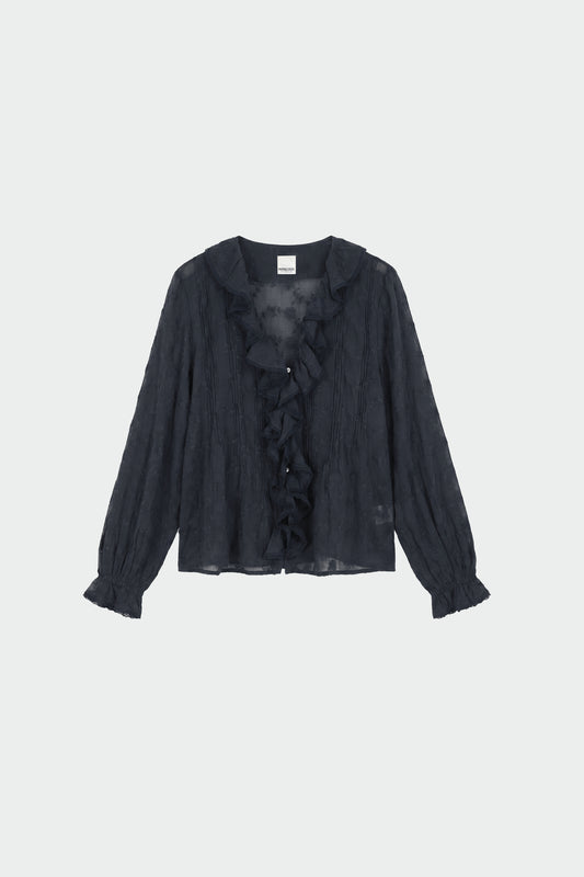 EMBROIDERED ROMANTIC RUFFLE SHIRT 5