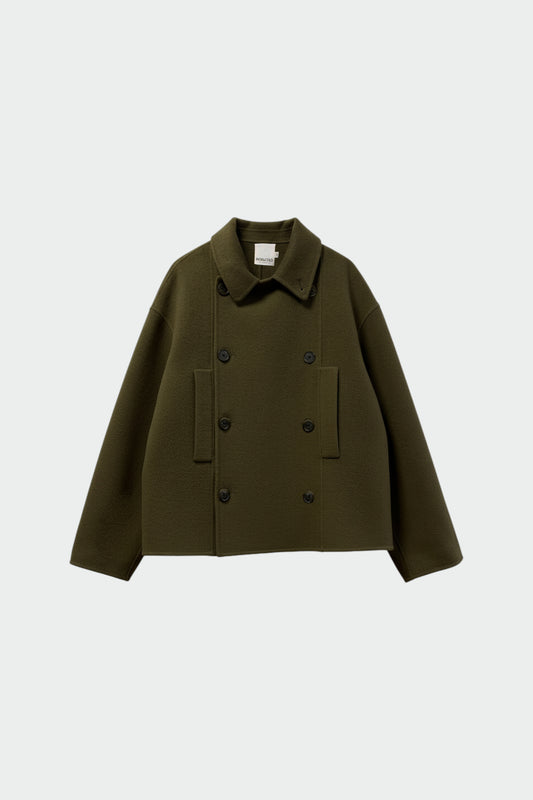 DOUBLE-BREASTED WOOL COAT 6