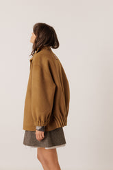 CHAQUETÓN LANA EFECTO BOMBER