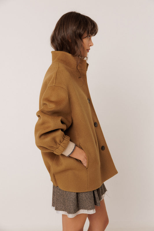 CHAQUETÓN LANA EFECTO BOMBER 3