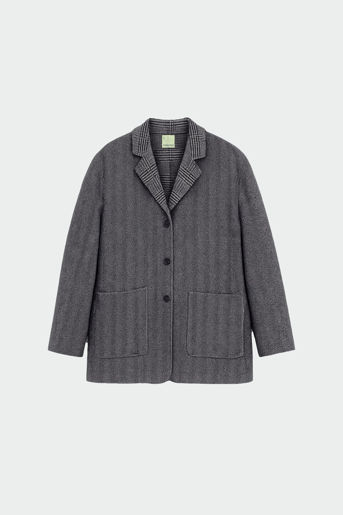 REVERSIBLE OVERSIZED WOOL BLAZER