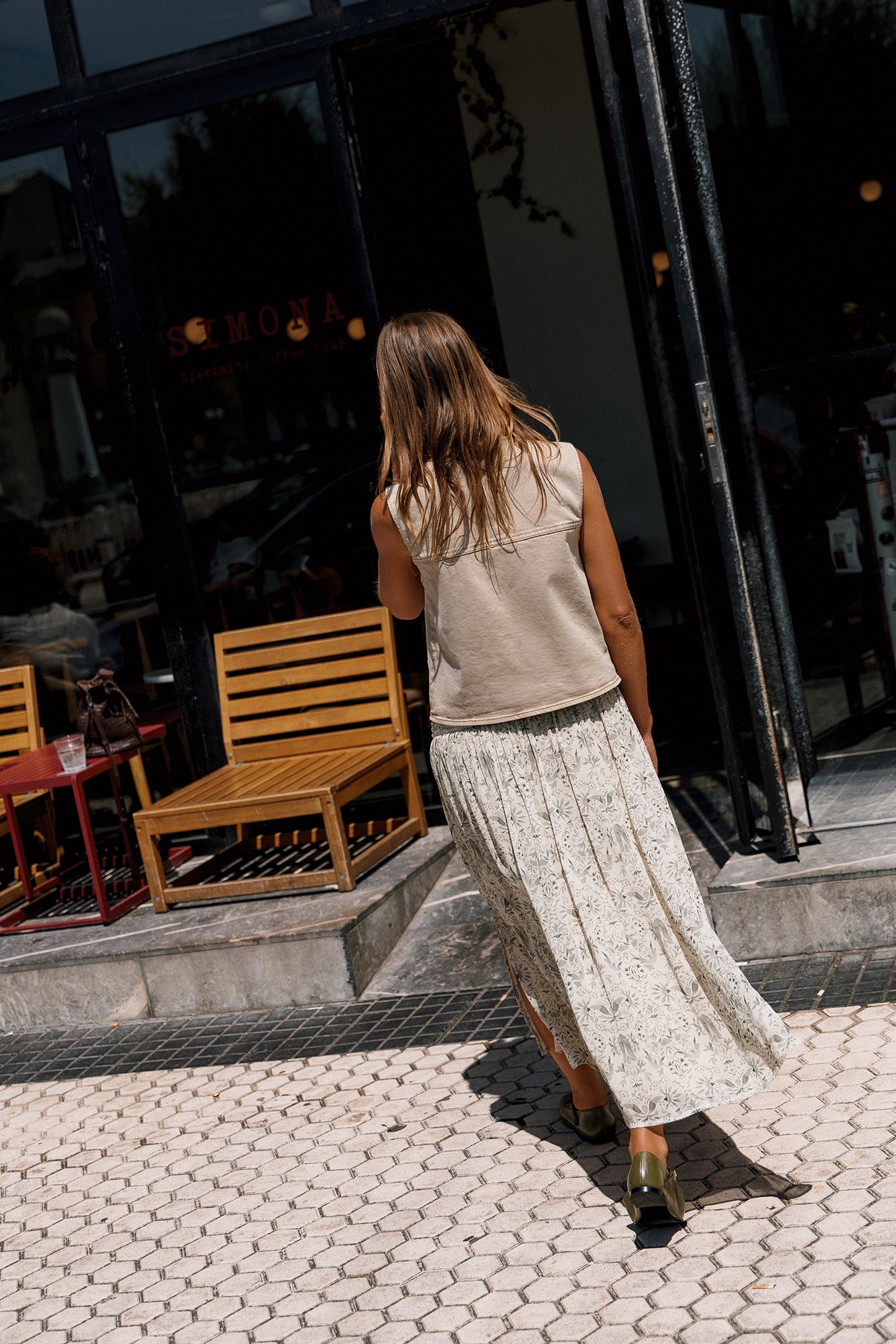 GILET SERGÉ DE COTON
