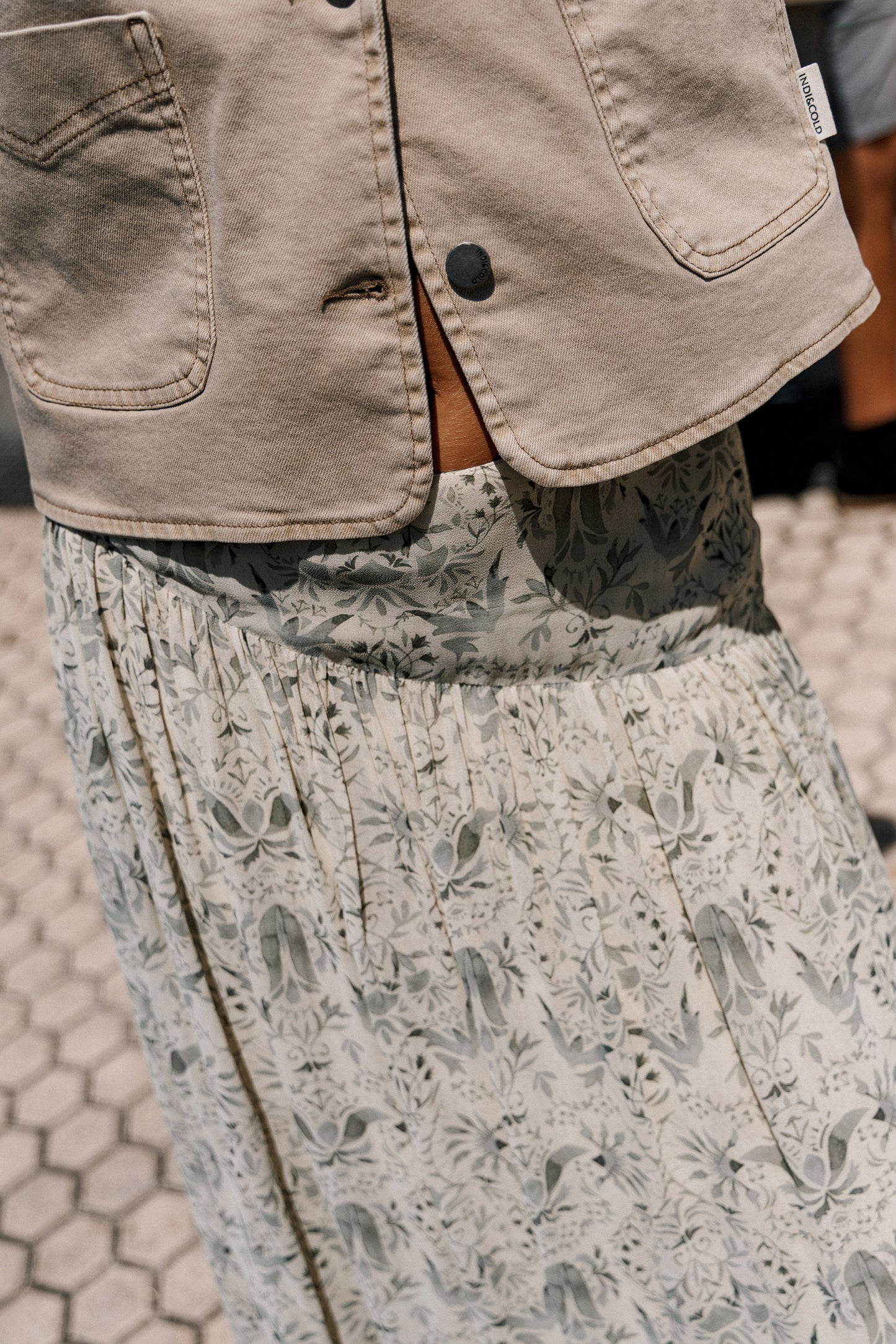 GILET SERGÉ DE COTON