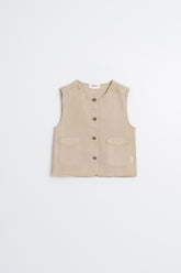 GILET SERGÉ DE COTON