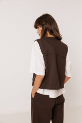 COTTON TWILL VEST