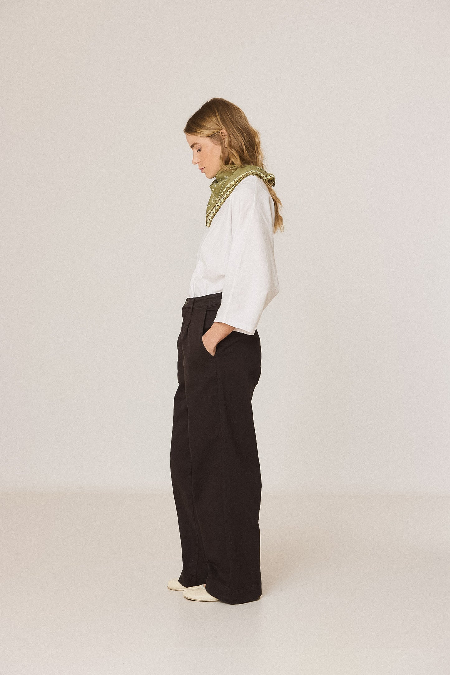PANTALÓN  WIDE LEG ALGODÓN
