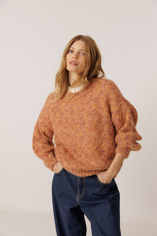 DECORATIVE MELANGE SWEATER 1