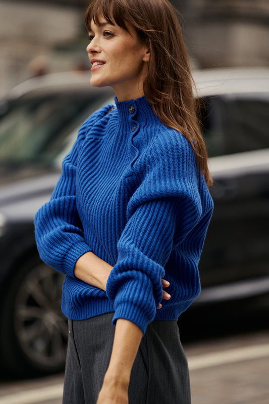 CASHMERE BLEND WOOL SWEATER 2