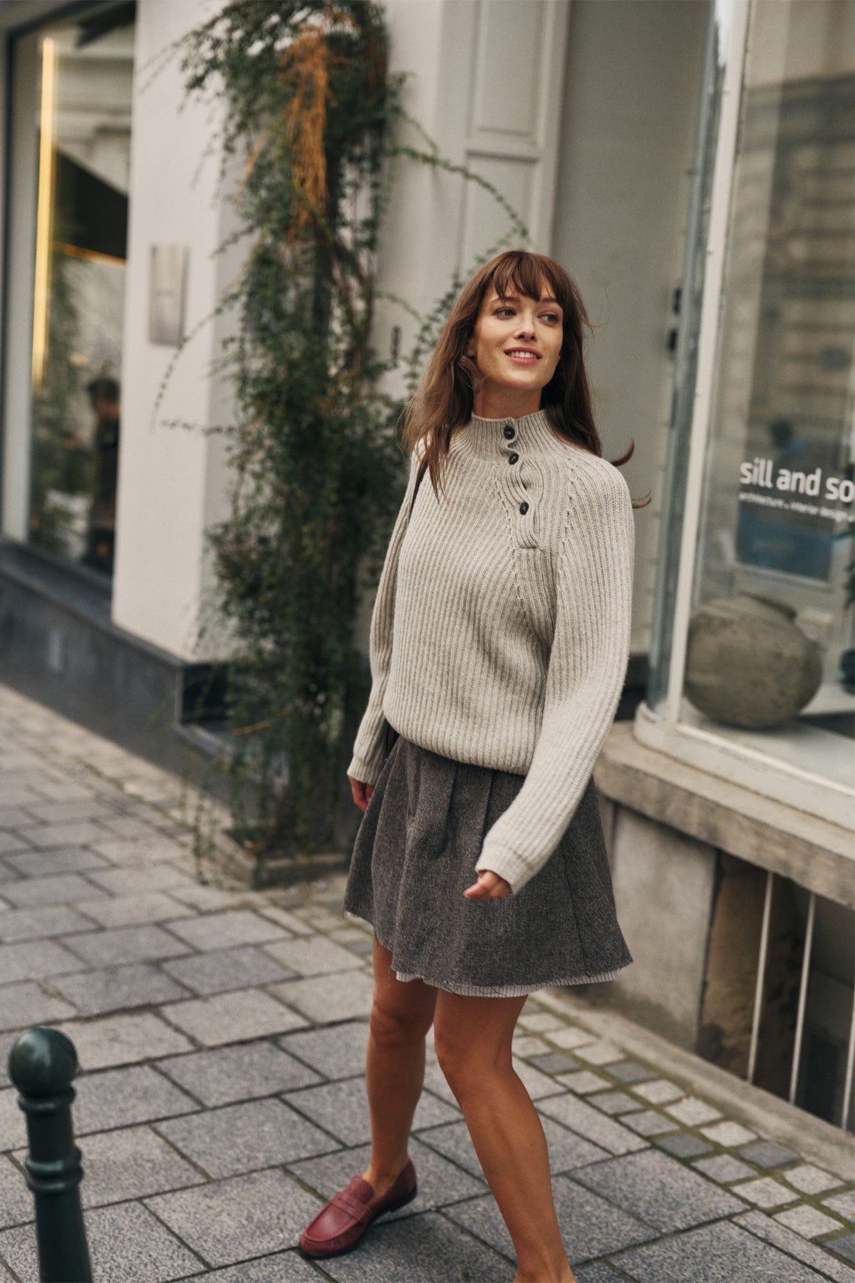 CASHMERE BLEND WOOL SWEATER