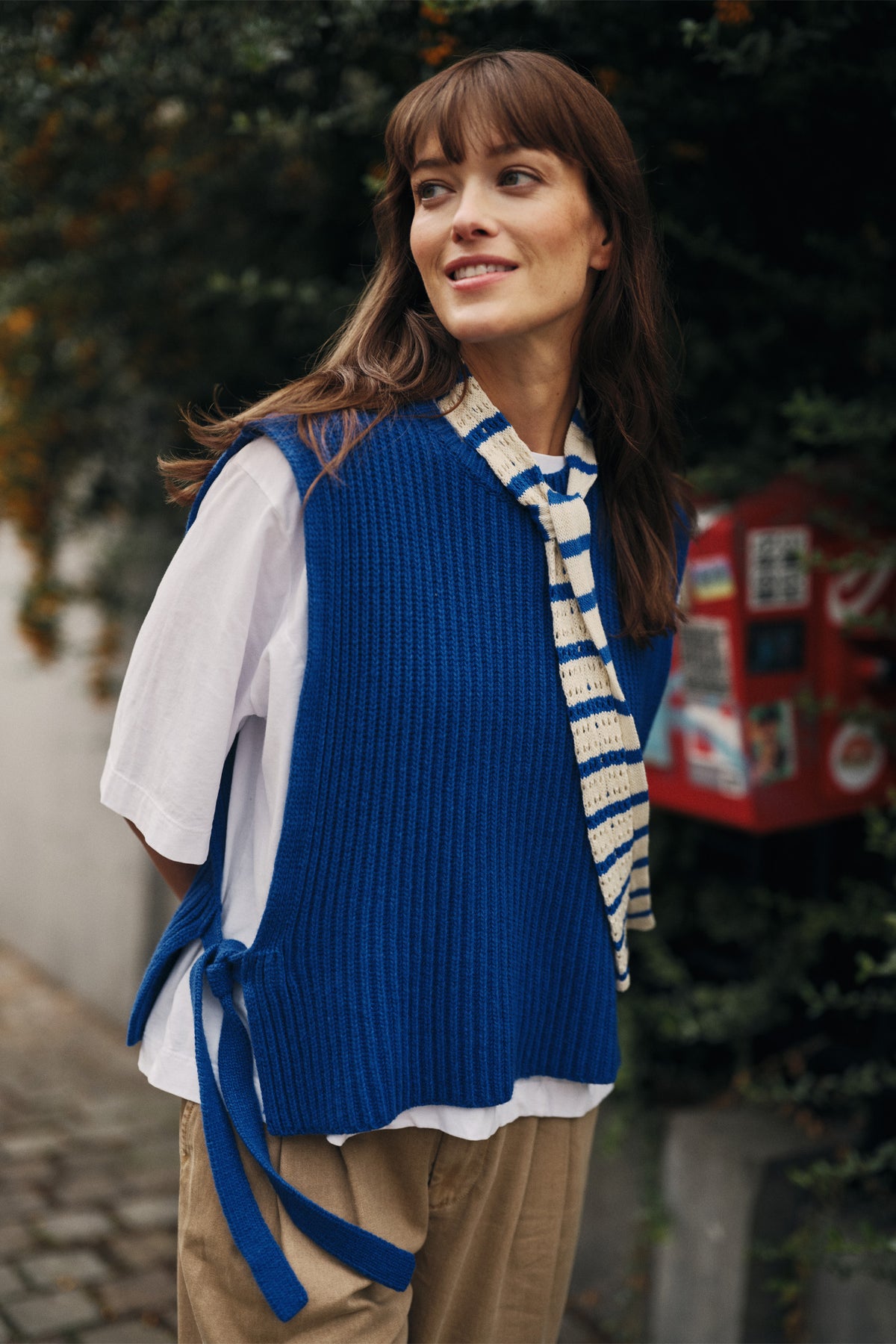 CASHMERE SIDE-TIE VEST