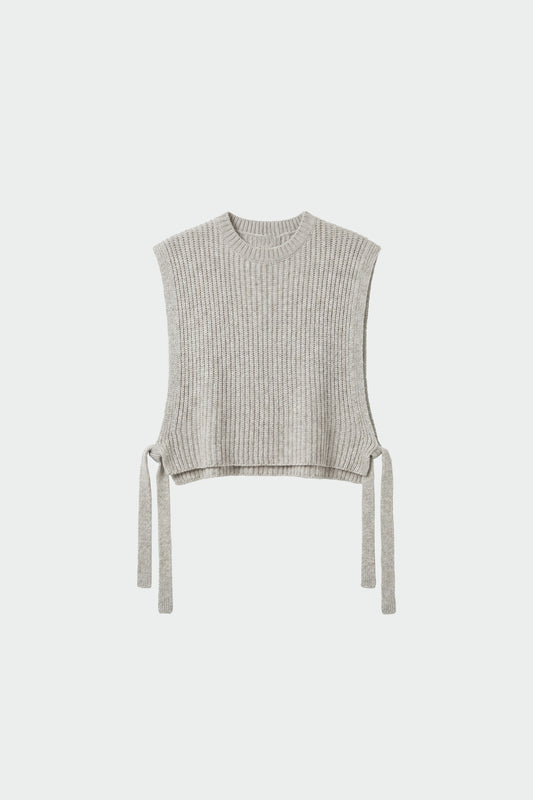 CASHMERE SIDE-TIE VEST 5