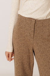 PANTALON JACQUARD DOUBLE TISSU