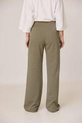 PANTALON JACQUARD DOUBLE TISSU