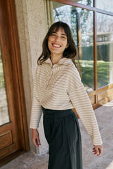 TERRYCLOTH SAILOR SWEATSHIRT