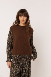BOXY VEST WITH MOHAIR