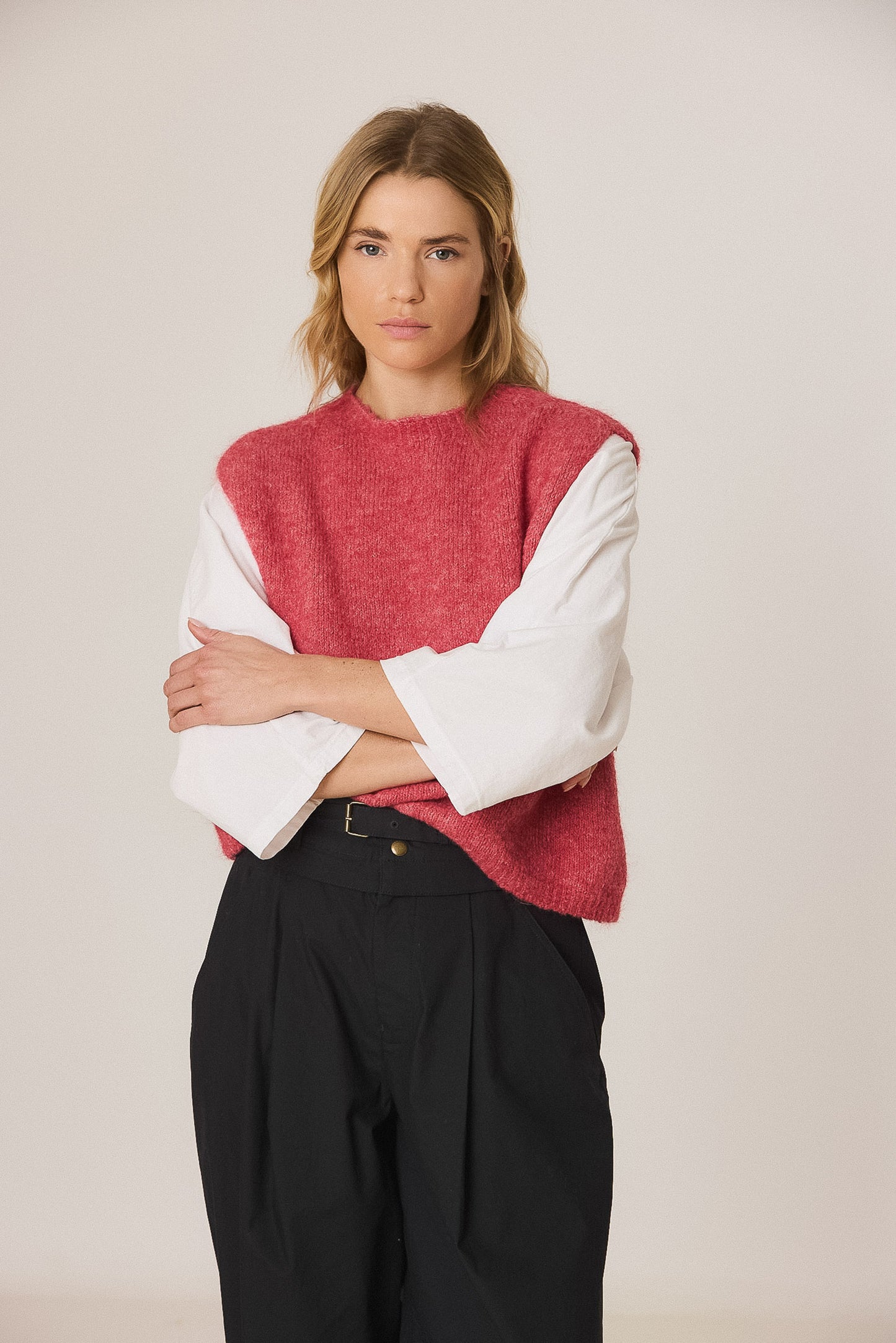 CHALECO BOX CON MOHAIR
