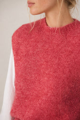 BOXY VEST WITH MOHAIR