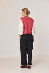 BOXY VEST WITH MOHAIR
