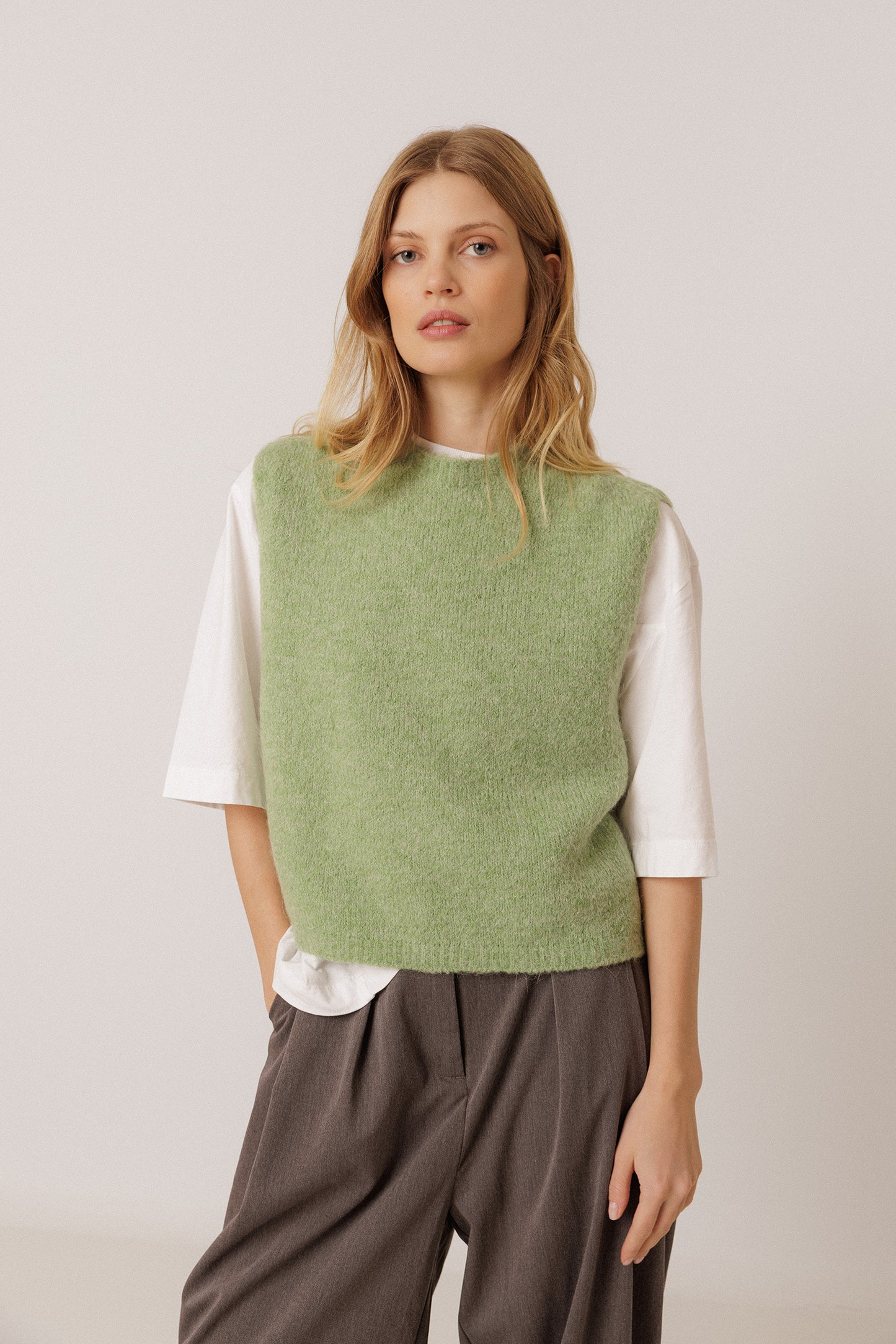 BOXY VEST WITH MOHAIR