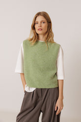 BOXY VEST WITH MOHAIR