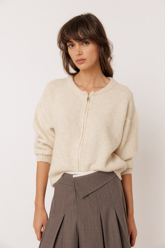BOMBER-STYLE JACKET WITH MOHAIR 1