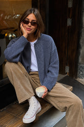 BOMBER-STYLE JACKET WITH MOHAIR