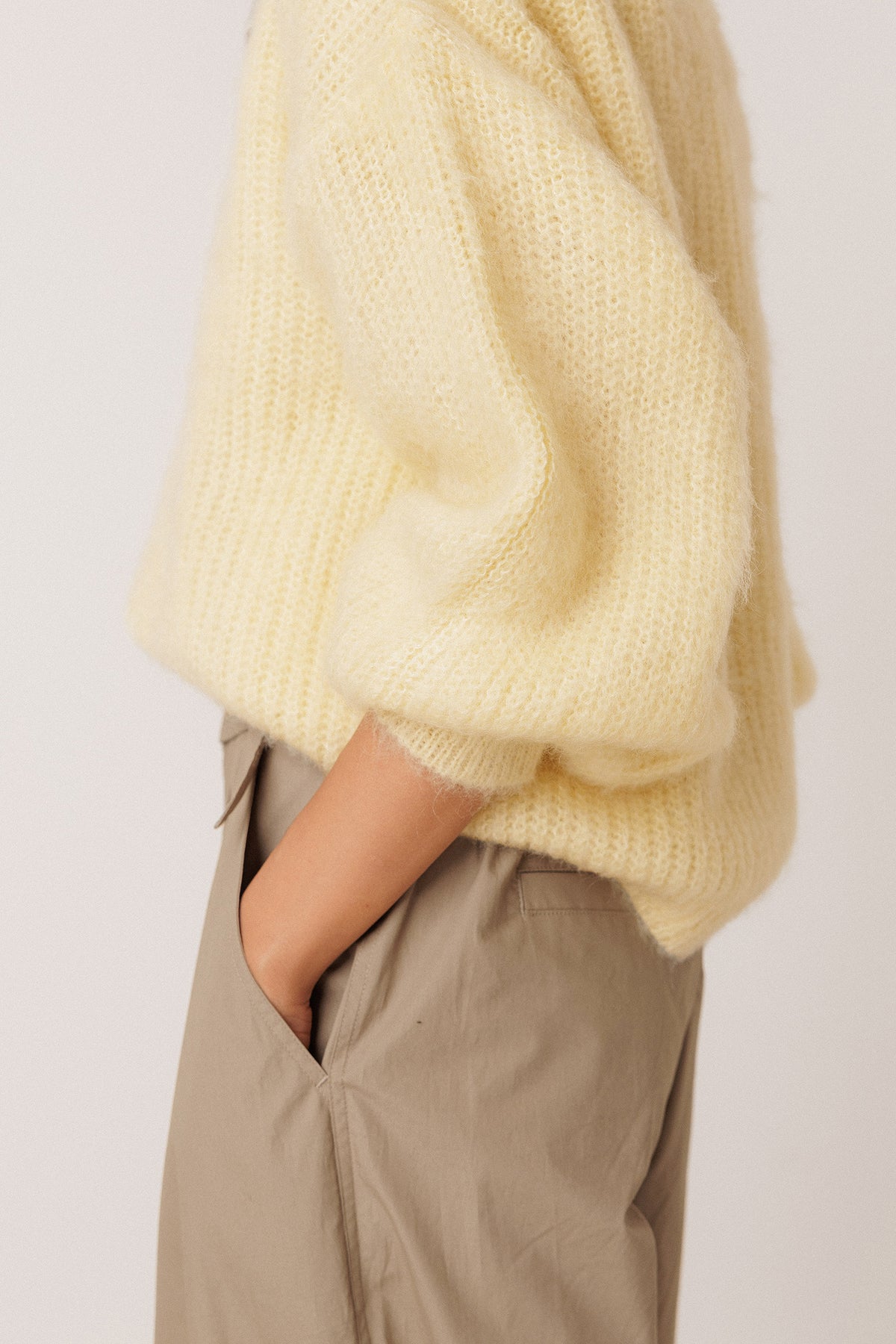 PULL MOHAIR EFFET BROSSÉ