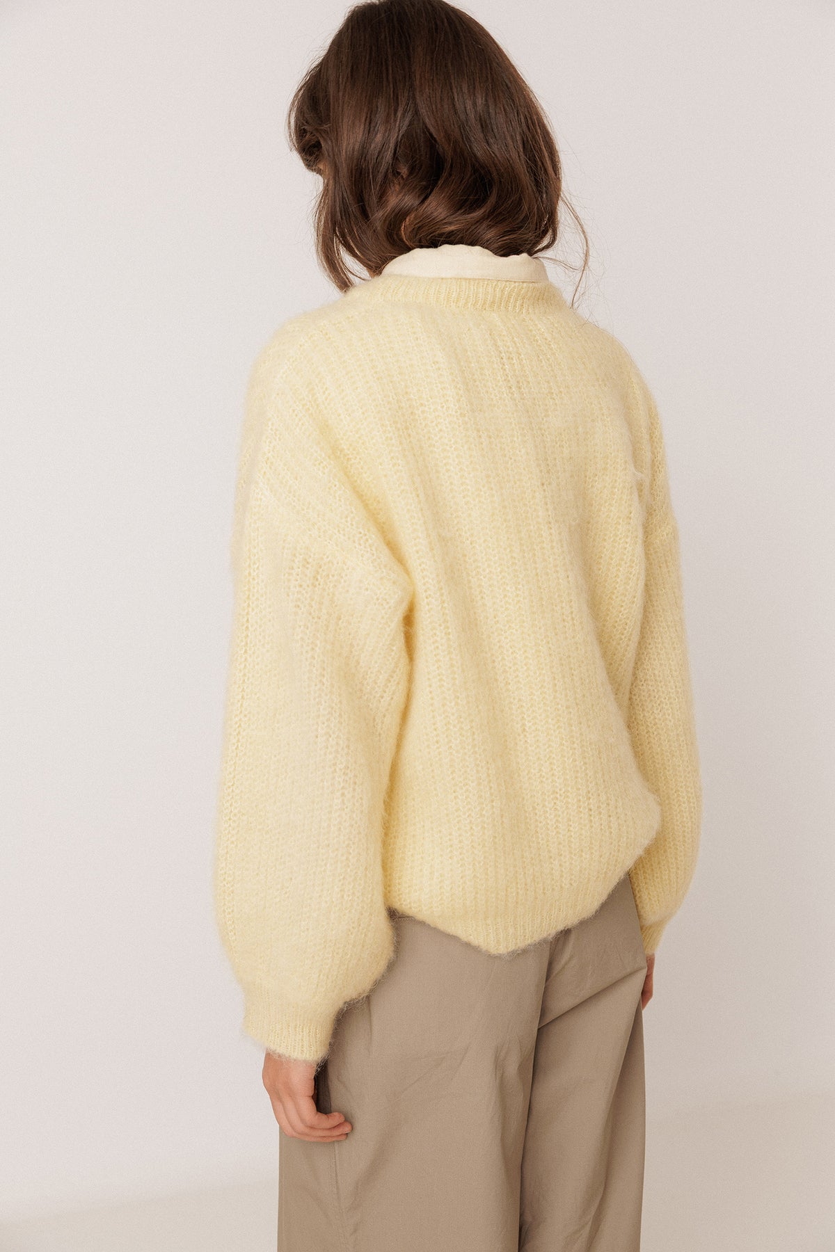 PULL MOHAIR EFFET BROSSÉ