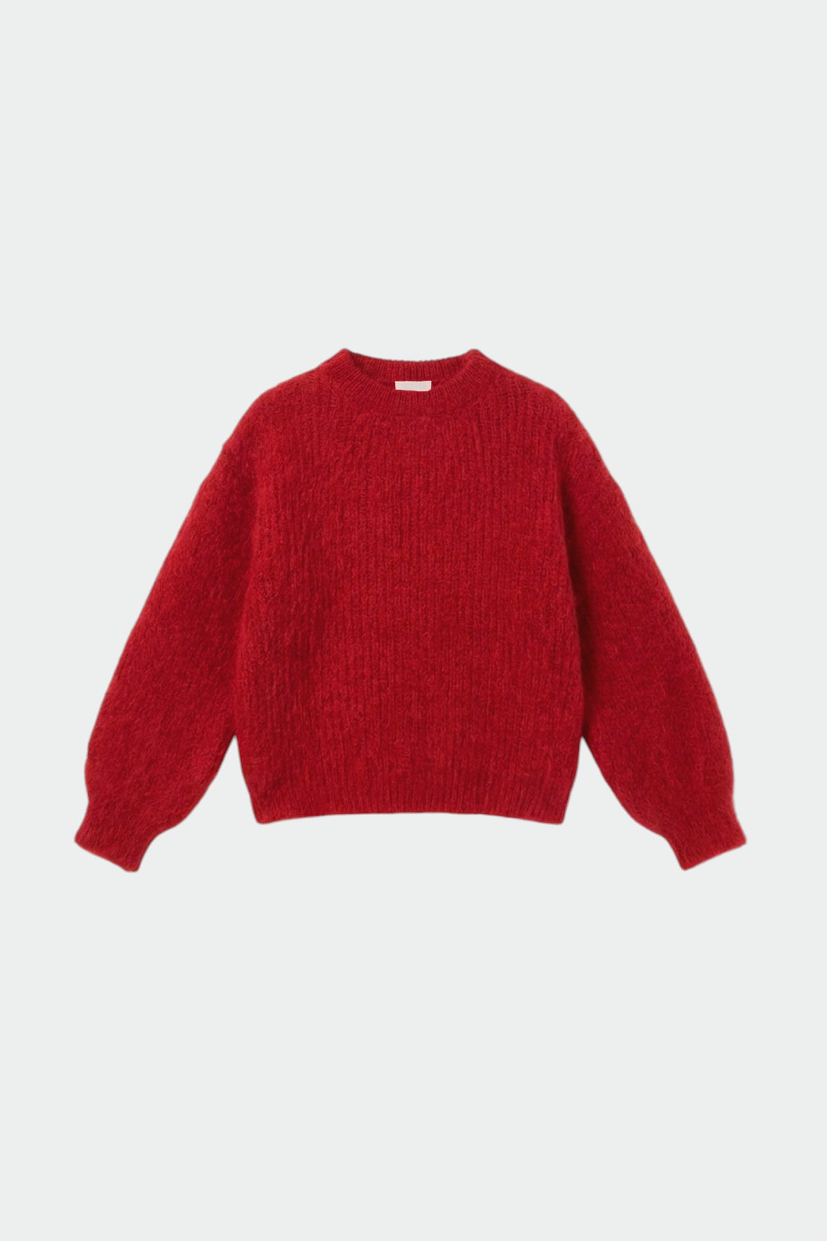 BRUSHED-EFFECT MOHAIR SWEATER