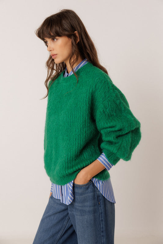 PULL MOHAIR EFFET BROSSÉ 1