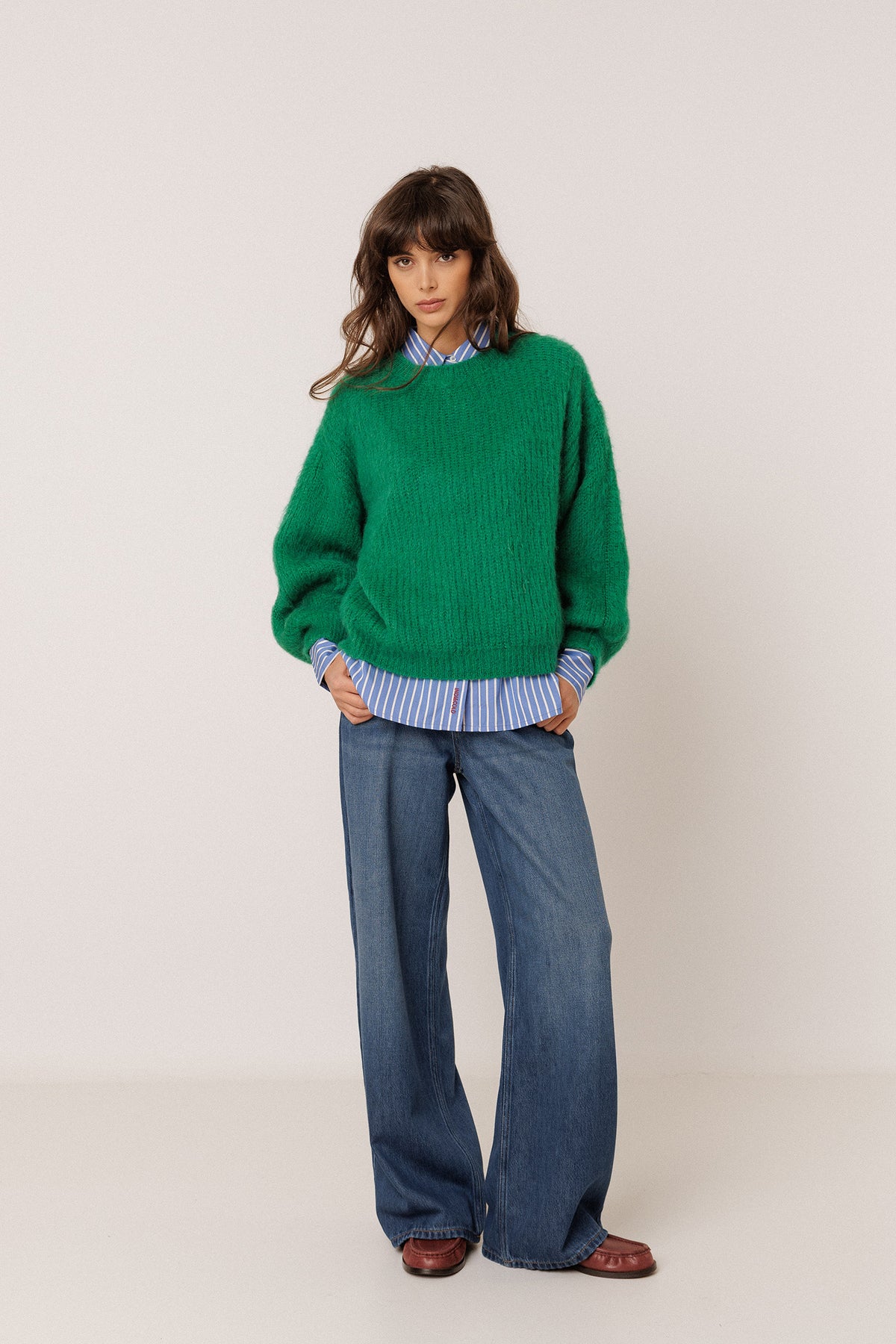 PULL MOHAIR EFFET BROSSÉ