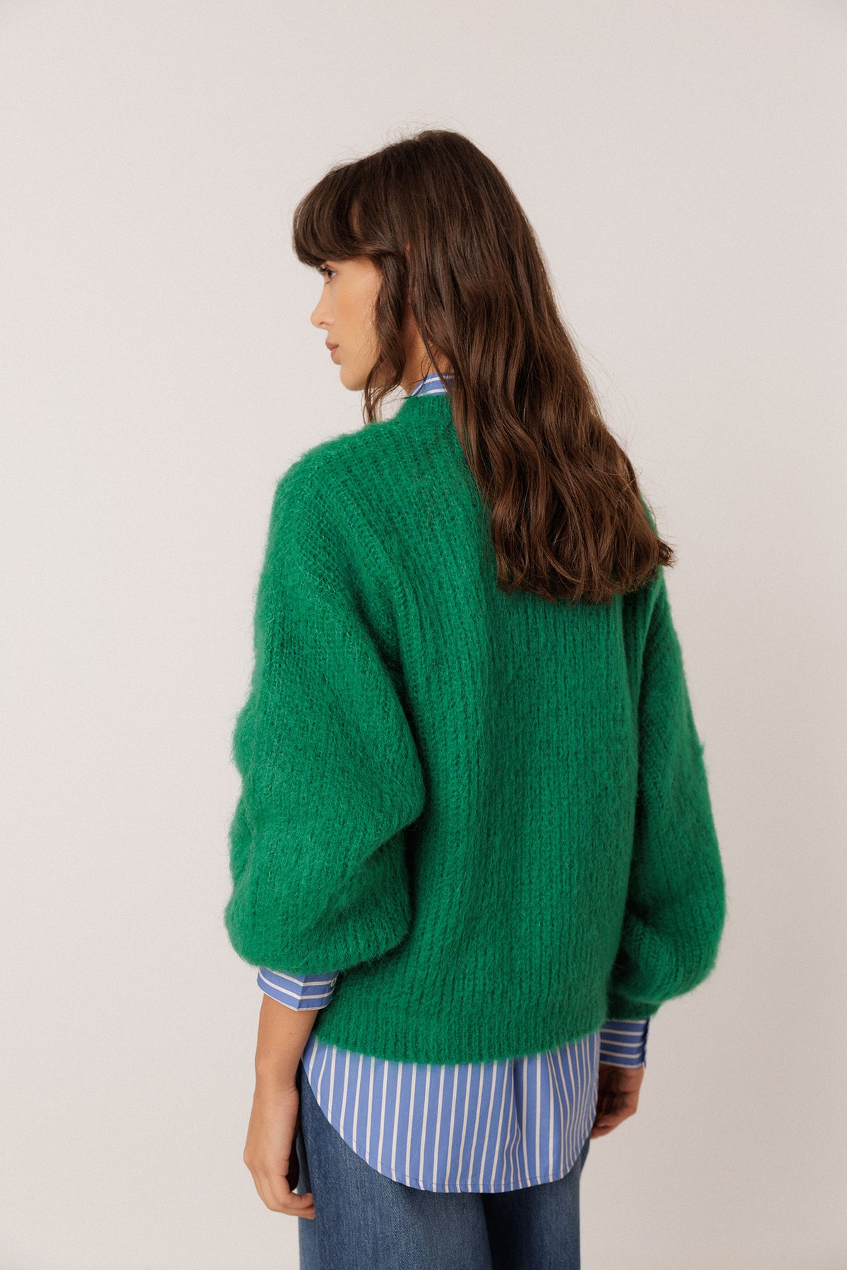 PULL MOHAIR EFFET BROSSÉ