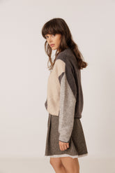 ALPACA MAXI-DIAMOND INTARSIA SWEATER