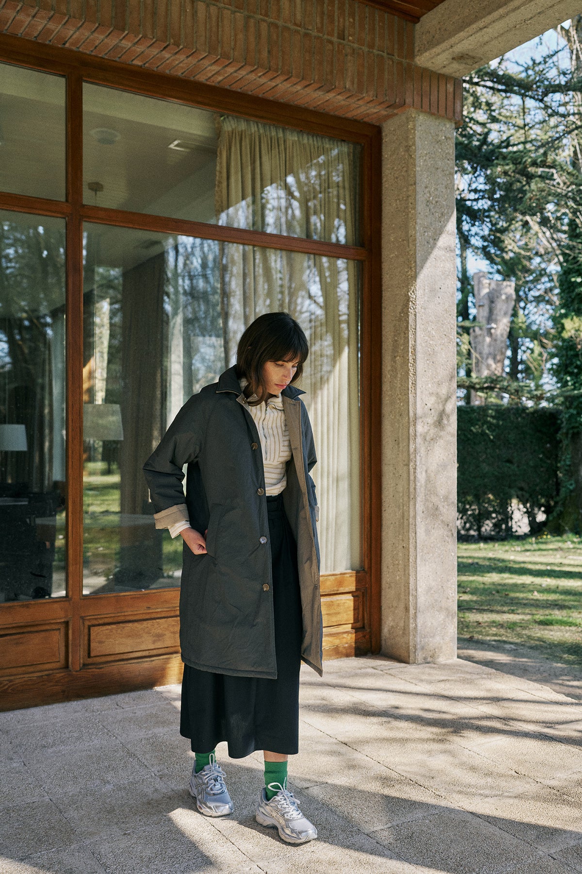 [CL] REVERSIBLE QUILTED TRENCH COAT
