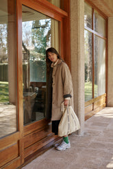 REVERSIBLE QUILTED TRENCH COAT