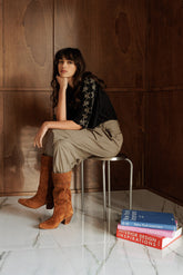 SUEDE KNEE-HIGH BOOTS