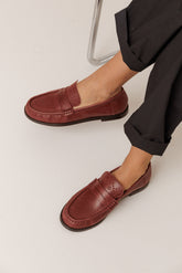 PERFORATED LEATHER LOAFERS